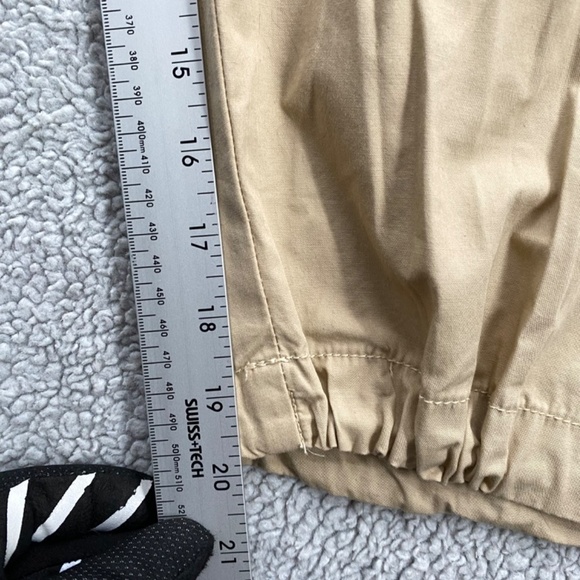 Bum Equipment Shorts Womens Plus 20 Cargo Capris Front Button Zip Closure Tan - Picture 8 of 11